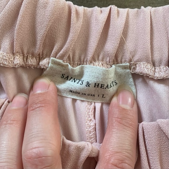 Saints & Hearts pink ruffle skort - Picture 3 of 8